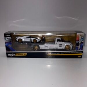 2020 MAISTO TRANSPORT MASITO FLATBED 21 FORD GT HERITAGE EDITION
